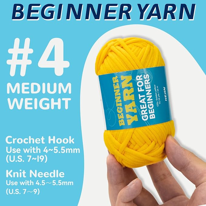 3x60g Pink Green Yarn for Crocheting and Knitting;3x66m (72yds) Cotton Yarn for Beginners with Easy-to-See Stitches;Worsted-Weight Medium #4;Cotton-Nylon Blend Yarn for Beginners Crochet Kit Making