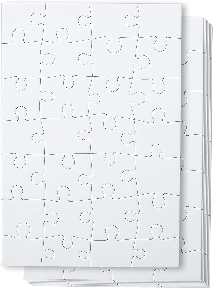 Mr. Pen- Blank Puzzle, 10 Pack, 28 Pieces/Pack, 5.5" x 8.1"