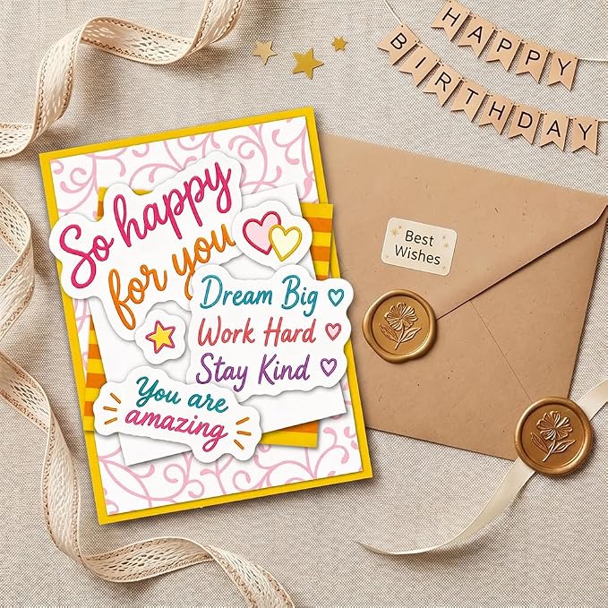 Card Making Stamps and Cutting Dies Set(Holiday Sentiment Word) | Durable Silicone Stamps and High - Quality Carbon Steel Dies for Card Making, Photo Albums and Diary Decoration
