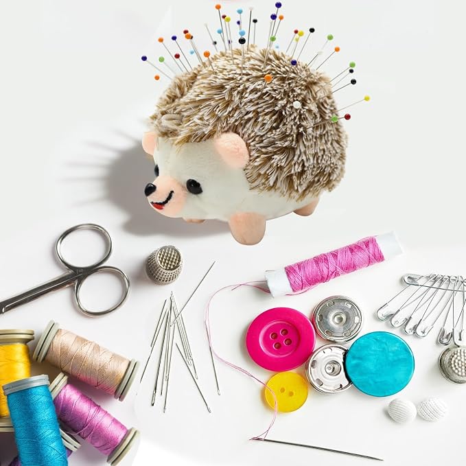 Sizobi Cute Hedgehog Pin Cushion for Sewing,Needle Holder Sewing Pin Holder