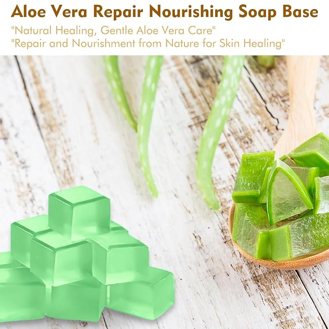 EDSRDRUS 4lb Scent Soap Base DIY Handmade with Aloe Vera & Coconut Oil, Moisturizing Melt and Pour Soap Base