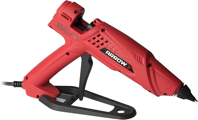 Arrow Fastener 300-Watt Heavy Duty Professional Electric Hot Melt Glue Gun for Crafts, Construction, and Wood, Clear