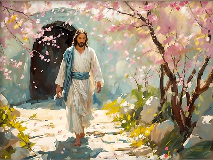 Jesus Diamond Art Kits for Adults,Cherry Street Diamond painting Wall Decor
