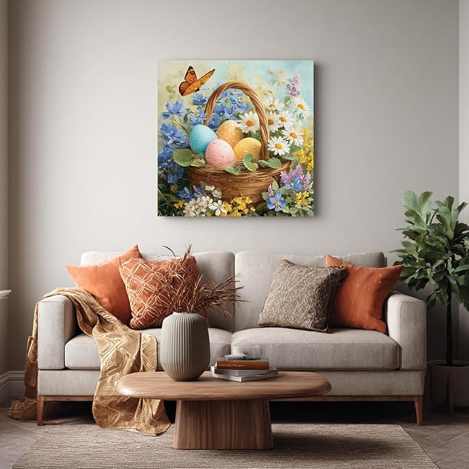 Reivworl Easter Paint by Numbers Kit for Adults Beginner 16×20 inch