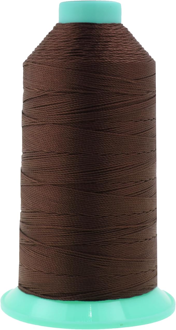 Mandala Crafts Size 277 840D T270 Dark Brown Bonded Nylon Thread, 800 YDs