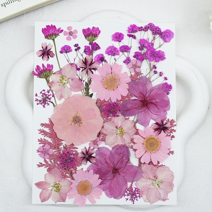 100PCS Natural Dried Pressed Flowers Leaves for Resin Molds Crafts