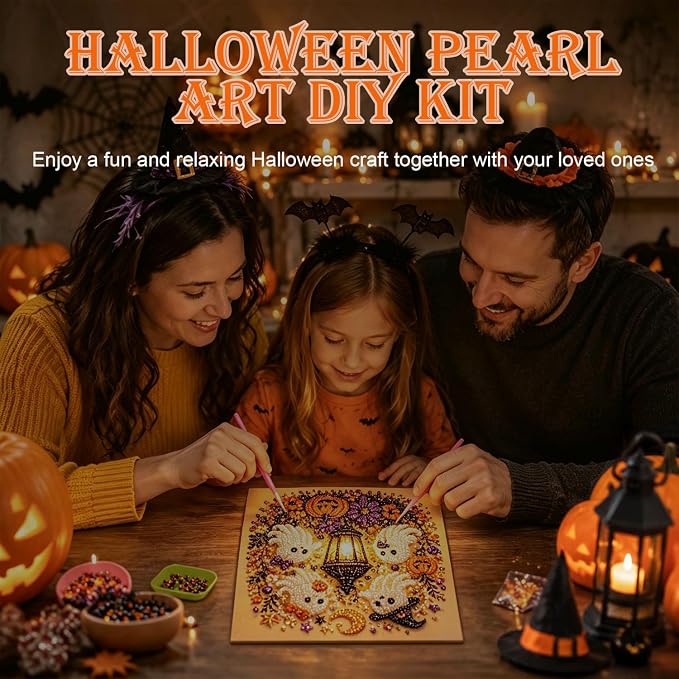 Halloween Ghost Pearl Art DIY Kit (Ghost)