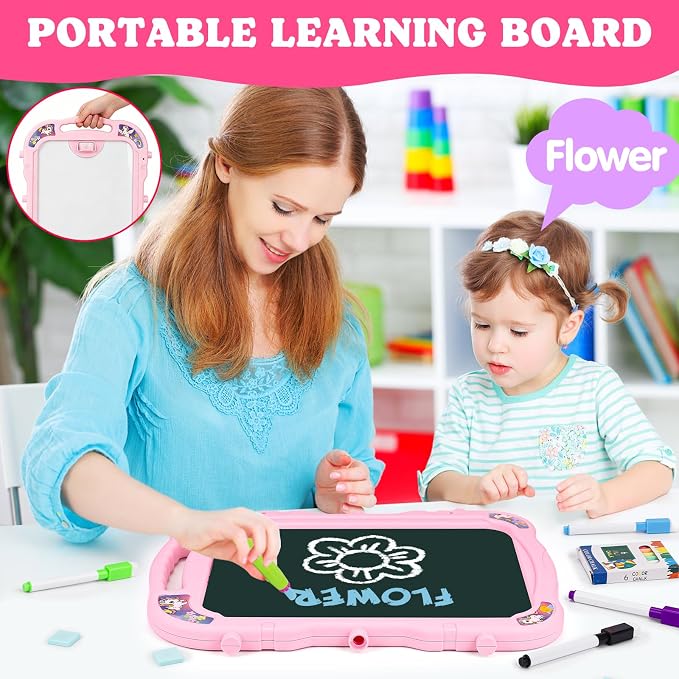 Kids Art Easel for Toddlers Age 3-4 Magnetic Double-Sided Drawing Board
