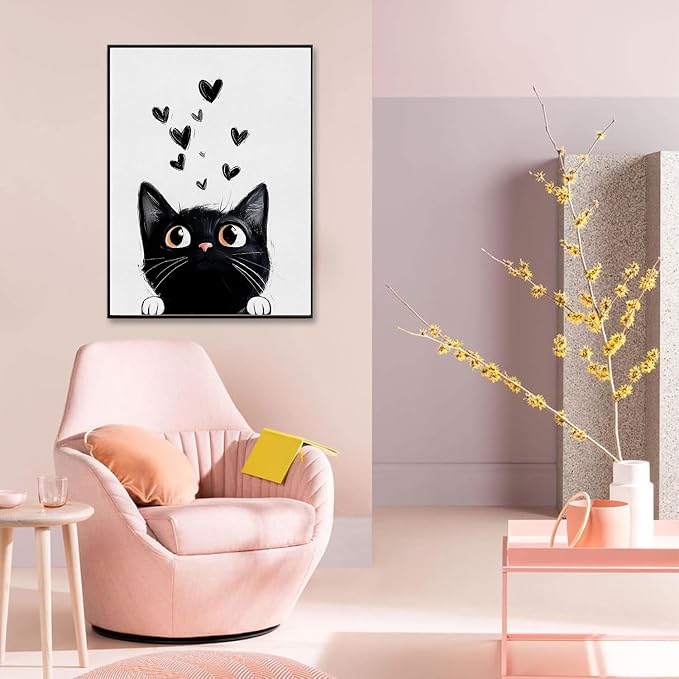 Black Cat Diamond Art Kits for Adults Diamond Painting Kit for Beginner