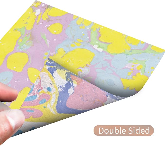 Origami Paper Kit 50 Sheets, 6x6 Inch Double Sided 20 Vivid Colored Paper | 70GSM Colorful Paper,20 Different Pattern Origami Kit,DIY Hand Crafts,Arts Creativity,Easy to Fold,No-Fading.WatercolorTextur