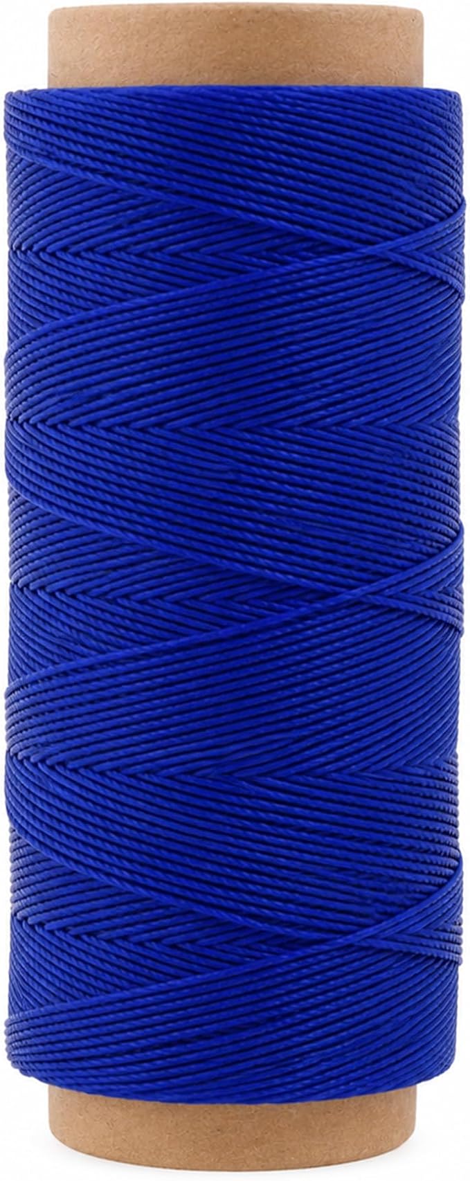 Mandala Crafts 50M 1mm Royal Blue Round Waxed Thread for Leather Sewing