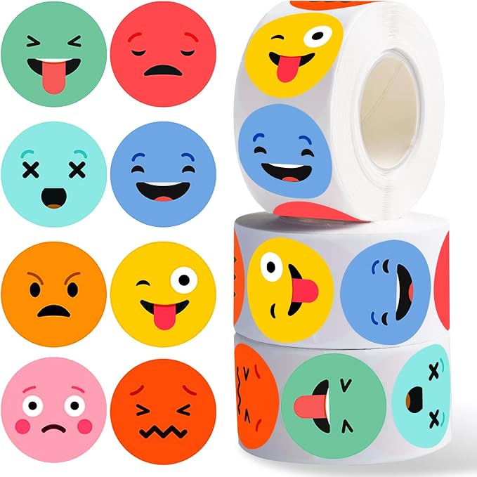 1500 Pcs Smiley Face Stickers Motivational Stickers for Teachers