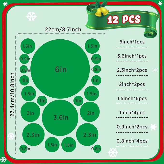Zonon 264 Pcs Polka Dots Wall Stickers Vinyl Peel and Stick Kids Room