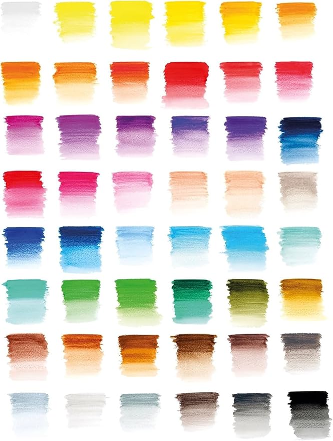 Winsor & Newton Studio Collection, Watercolour Pencil Box Set, 50 piece | Highly pigmented, Wax-Based, Can be Used Wet/Dry, Add Water & Brush to Create Painterly Effects, Break-Resistant Points.