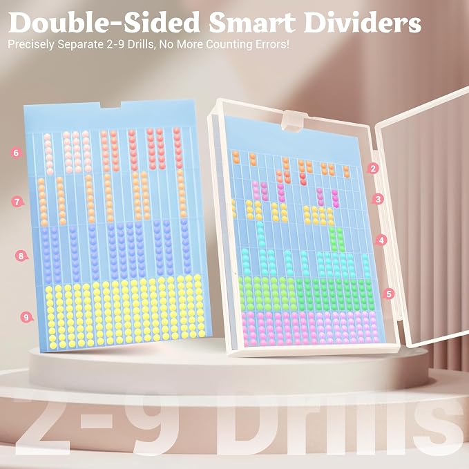 twivah 27PC Diamond Art Storage Containers, Diamond Painting Trays with Lid