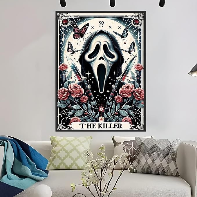 ijbnhd Skull Diamond Art Kits for Adults Skull 12X16inch