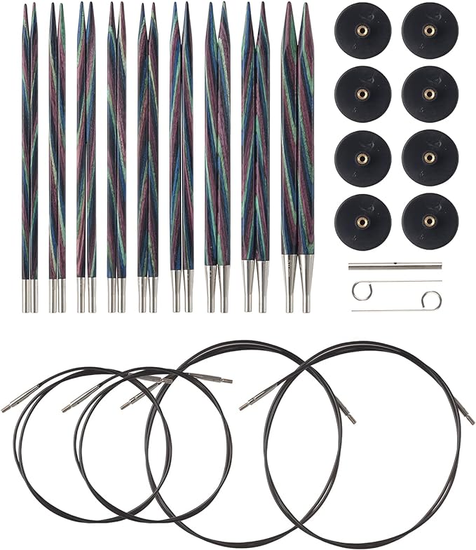 Knit Picks Ergonomic Wood Interchangeable Knitting Needles Set - US 4-11