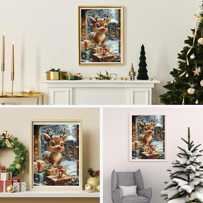 Lophomie Christmas Diamond Art Kits for Adults, 5D Diamond Painting Kits