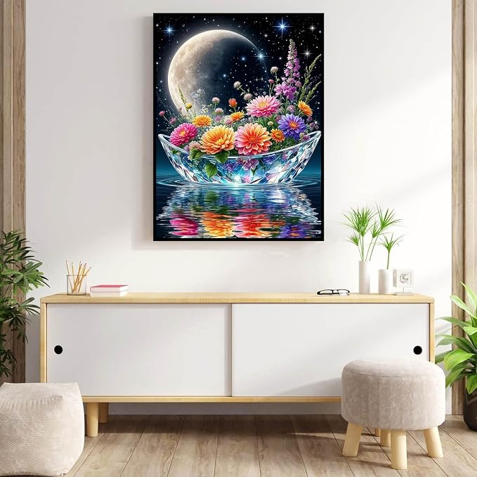 Diamond Art Kits for Adults Crystal Ship Diamond Painting Kit 12x16in