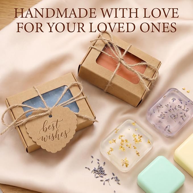 BISWYLBLJ Candle & Soap Making Kit for Adults,Complete DIY Craft Gift Kit | 2-in-1 Candle&Soap Making Supplies with Soap Base,Soy Wax,Melting Pot Etc,Craft Gift Making Suitable for Beginners