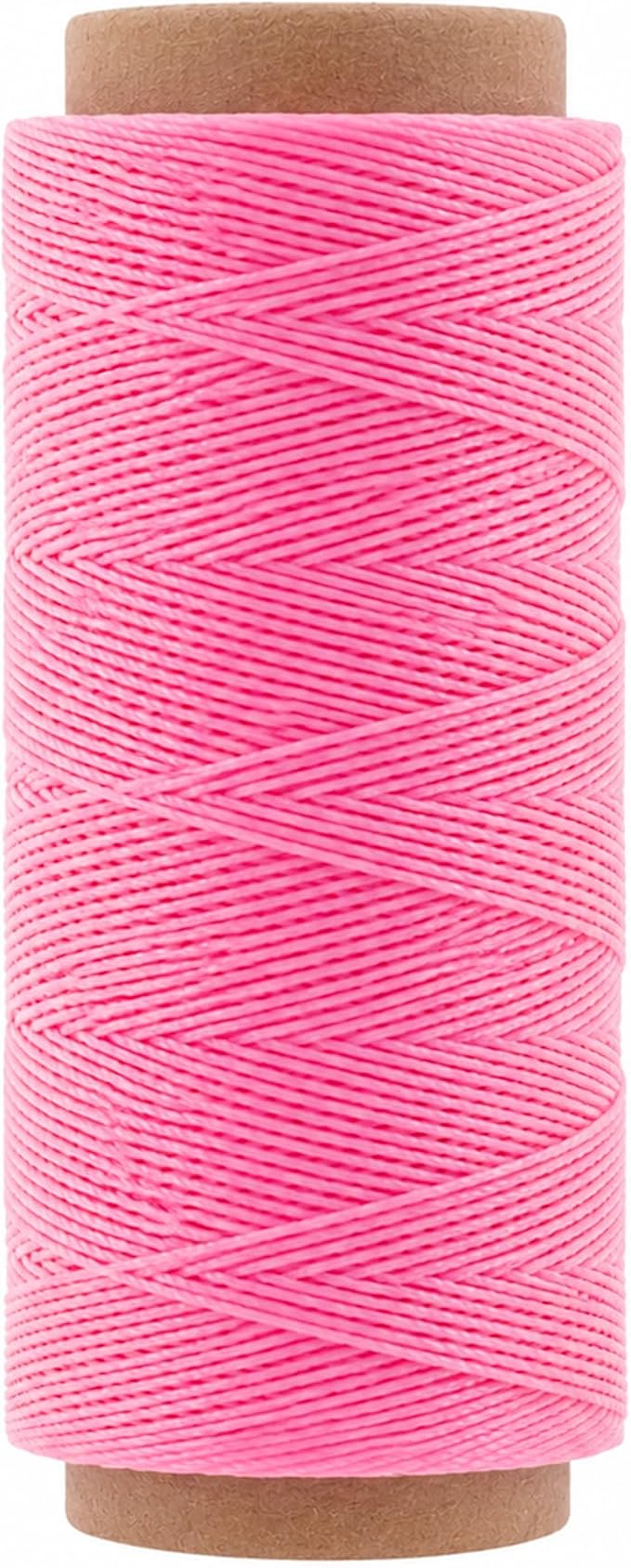 Mandala Crafts 130M 0.55mm Pink Round Waxed Thread for Leather Sewing