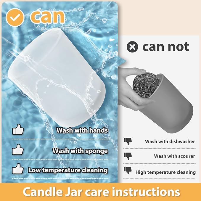 SHOWIN Thick Candle Jars for Making Candles 12 Pcs, 7 OZ Empty Jars with Wood Lids for Candle Making, Sample Container, Frosted Grey