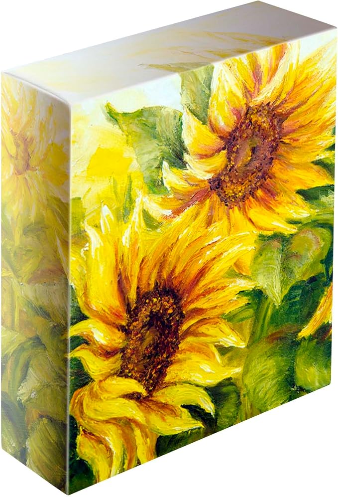 Creative Mark The Edge Deluxe Cotton 2-1/2 in. Deep Stretched Canvas for Painting, 6x6 9-Pack, 14oz. Primed Weight, Universal Archival Priming, Medium Tooth, Frameless Artwork Canvas for Painters