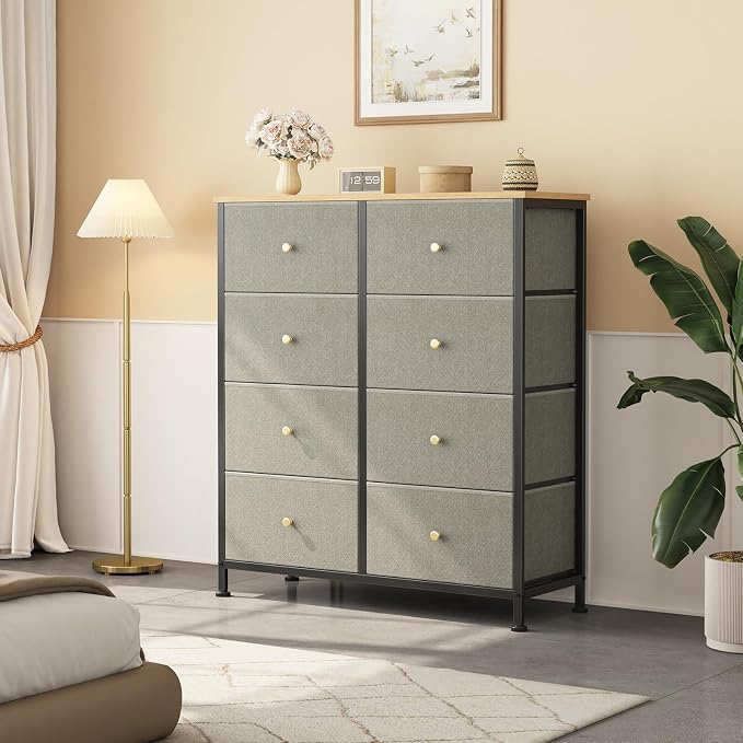 OLIXIS 8 Drawer Storage Dresser for Bedroom, Closet Organizers Units