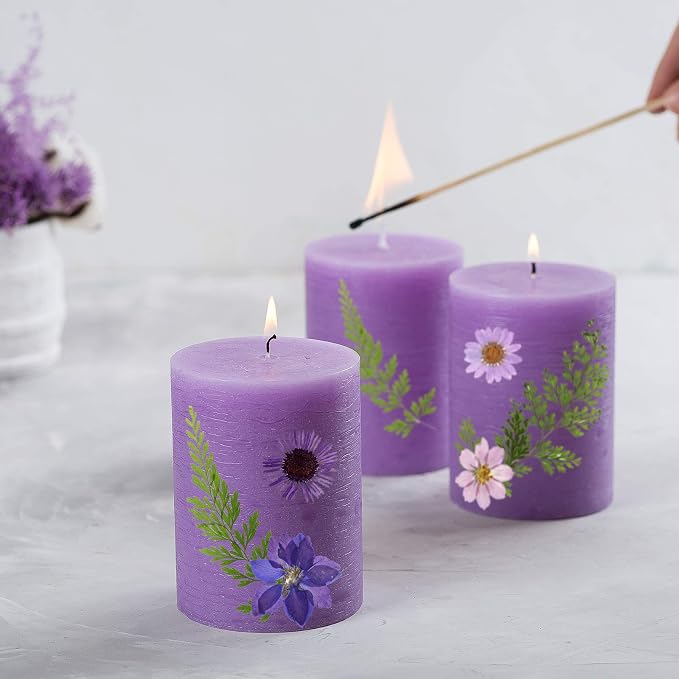 Nuanchu Dried Pressed Flowers for Resin,Classic Style,Bright Colors