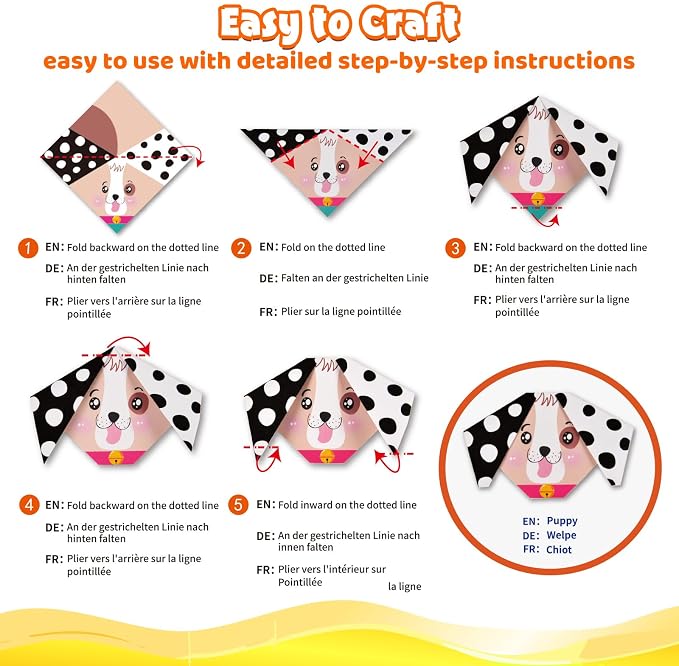 Funtopia Origami Kit for Kids Ages 5-8 8-12, 260 Sheets Origami Paper | DIY Craft Art Projects Supplies for Boys Girls, 99 Patterns and Guiding Book, Travel School Vacation Activities Toy