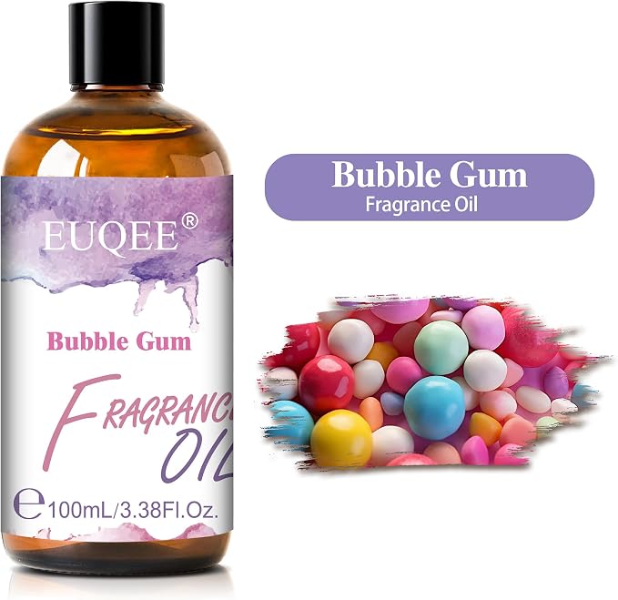 EUQEE Bubble Gum Fragrance Oil 100ML/3.38 Fl Oz Sweet Scent for Diffuser