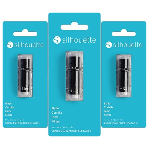 Replacement Silhouette Blade for Cameo, Portrait & Curio Machines - 3 Pack