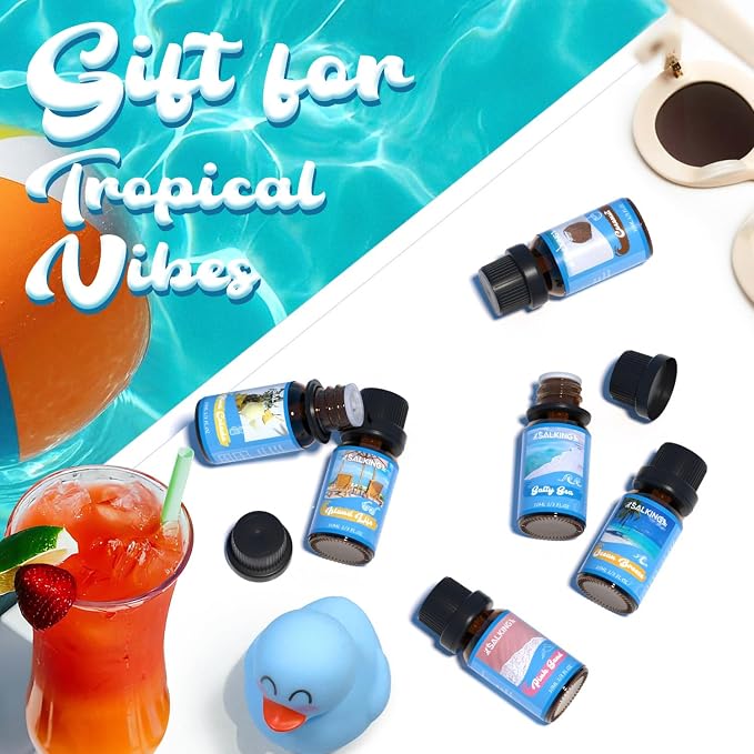 SALKING Surf & Sand Fragrance Oils, Premium Essential Oil Set for Diffuser