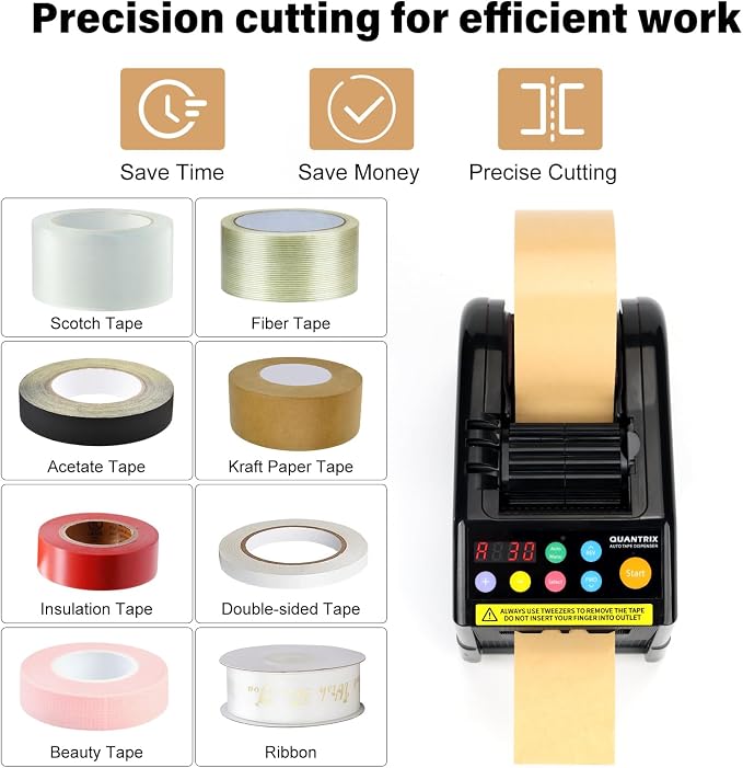 2026 Upgraded Ceramic Roller Ribbon Cutting Machine, 999mm Max Cut Length,Automatic Tape Dispenser, Ideal for Businesses, Schools,Shipping, Gift Wrapping, Restaurants,Homes