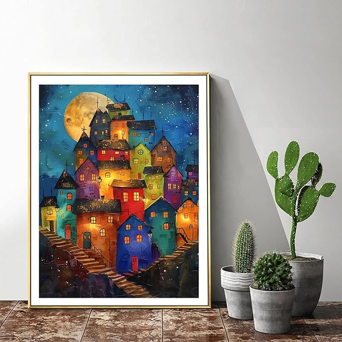 ijbnhd House Diamond Art Kits for Adults, 12x16inch