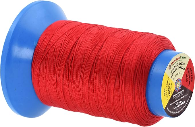 Mandala Crafts Size 277 840D T270 12 Vibrant Bonded Nylon Thread, 780 YDs