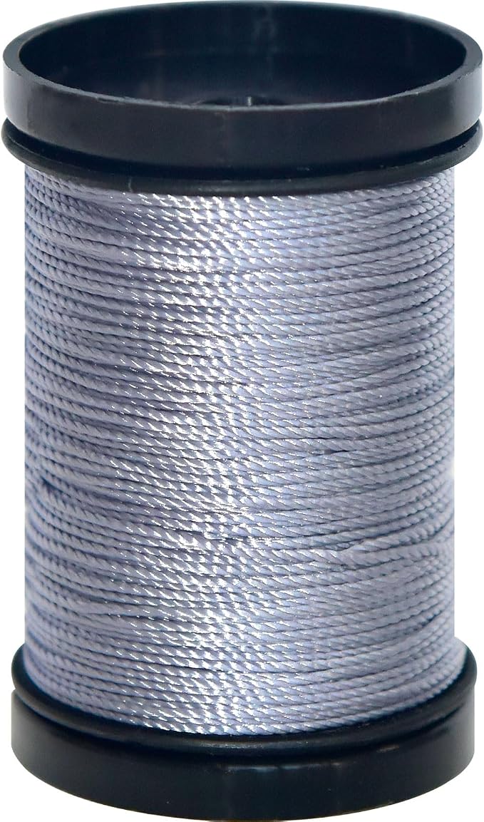 30 Yards Heavy Duty Extra Strong Upholstery Nylon Sewing Thread for Machine, Home, Hand, Craft, and Denim Leather，Color：Grey