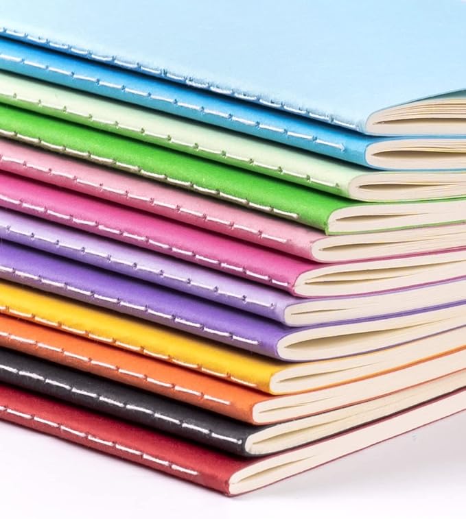 Gwybkq Small Unlined Pocket Notebooks 12 Pack Mini Notepads Journal
