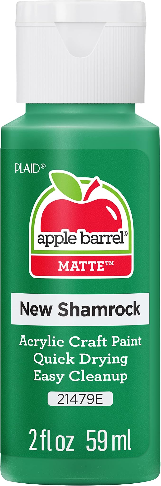 Apple Barrel Acrylic Paint in Assorted Colors (2 oz), 21479, New Shamrock
