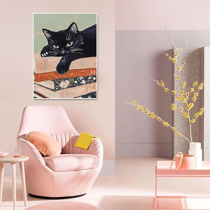 Black Cat Diamond Art Kits for Adults Diamond Painting Kit for Beginner