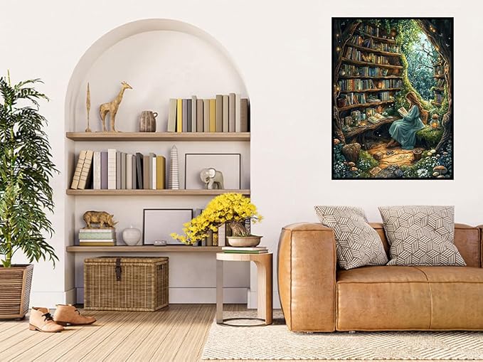 Benjenes Tree Book Diamond Art Kits for Adults, Diamond Painting Kits