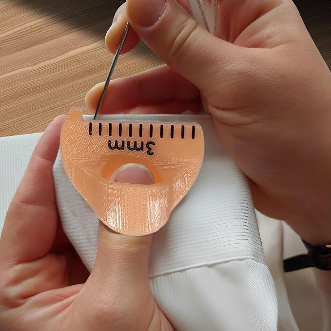 Finger Sewing Ruler | Easy Stitching Tool & Quilting Templates| Hand Stitch Spacing Tool for Even & Consistent Stitches | DIY Sewing Guide for Patchwork, Mending, and Embroidery（3 Sizes ）