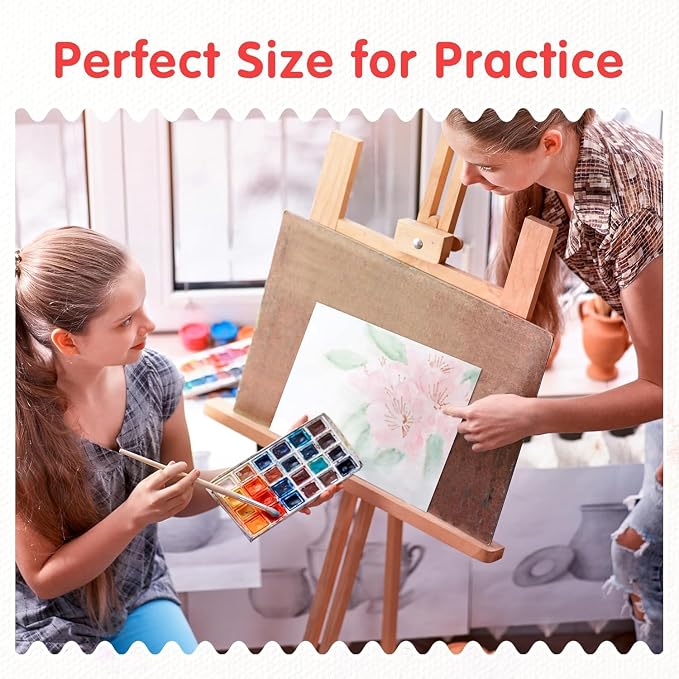 FIXSMITH Canvas for Painting, 8x10 Inch Canvas Boards, Super Value 30 Pack White Blank Canvas Panels, 100% Cotton Primed, Painting Art Supplies for Professionals, Hobby Painters, Students & Kids