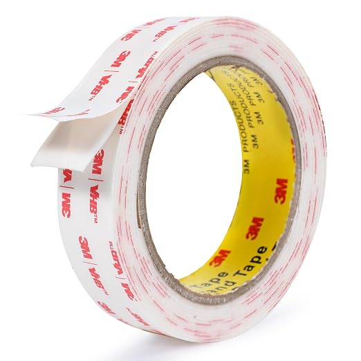 3M Double Sided Tape 1in X 9.85ft，Heavy Duty Removable Mounting Tape, Picture Hanging Adhesive Strips