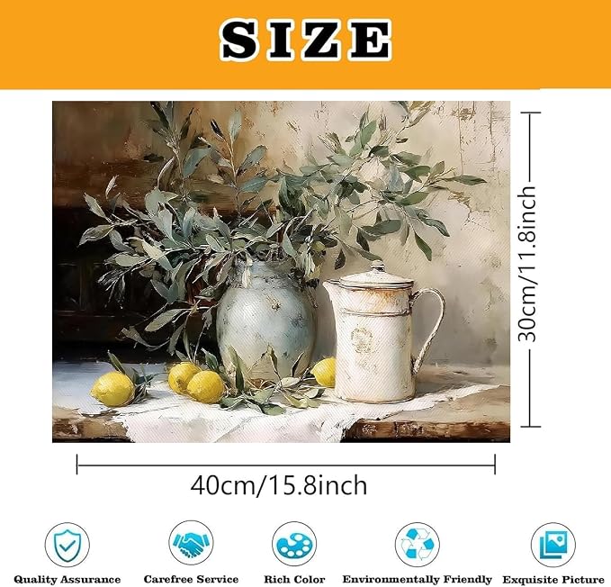 Plant Scenery Paint by Numbers Kit for Adults,Color By Numbers for Adults | Scenery Decor Painting by Number On Canvas, Paint Number Artist Funny Without Frame DIY, Home Wall Decor, 12x16in