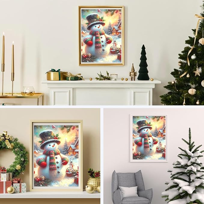 Lophomie Christmas Diamond Art Kits for Adults, 5D Diamond Painting Kits