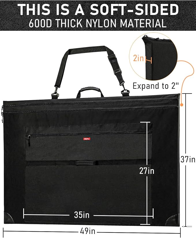 Nicpro Light Weight Art Portfolio Bag, 36x48 Extra Large Art Portfolio Case