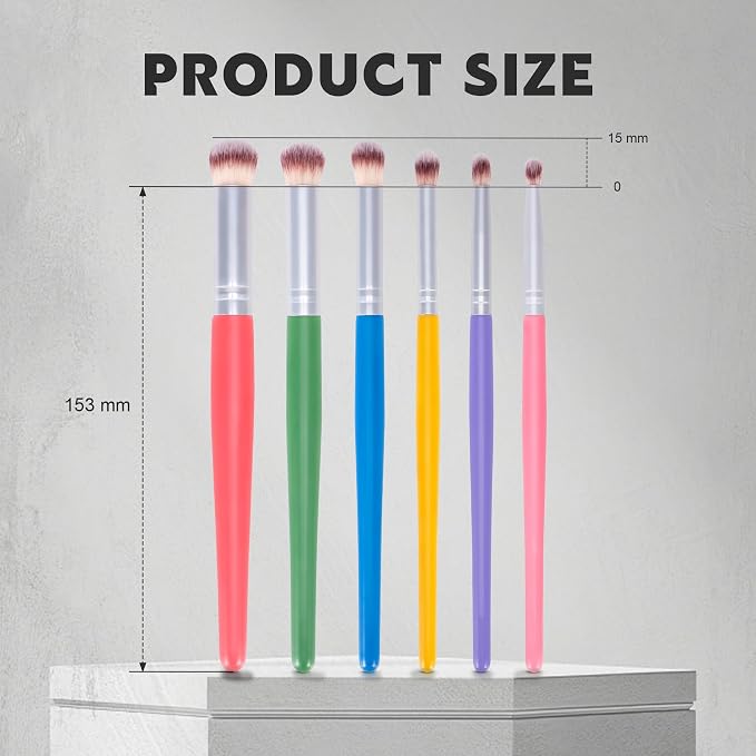 Yoseng Drybrush Set 6 Sizes, Fine Detail Art Paint Brushes