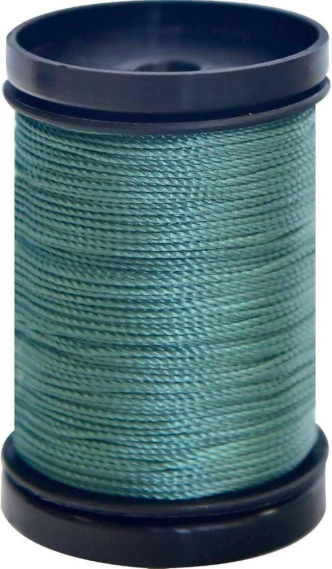 30 Yards Heavy Duty Extra Strong Upholstery Nylon Sewing Thread for Machine, Home, Hand, Craft, and Denim Leather，Color：Dark Jade Green