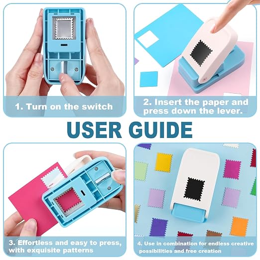 1X0.8inch Rectangular Postage Stamp Puncher